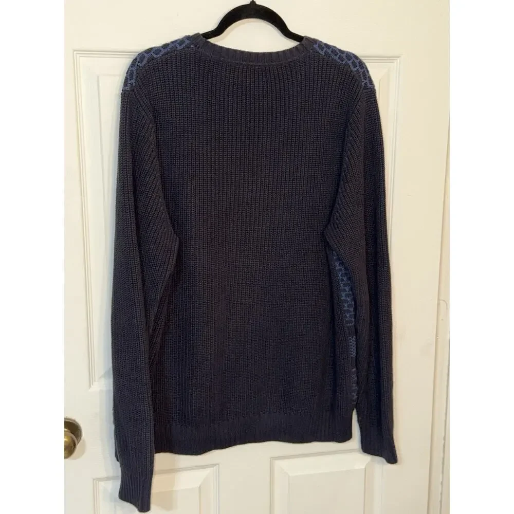 Nautica Men’s Heavy Crewneck Pullover Long Sleeve Sweater 100%‎ Cotton Size XL